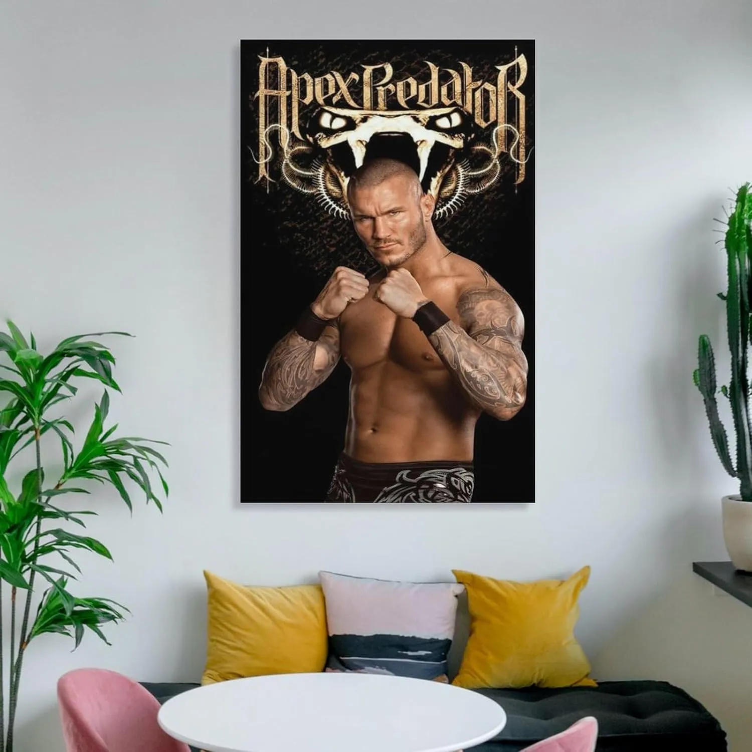 Randy Orton Wrestler Wrestler Snake Canvas Poster (8) Posters Wall Art Painting Canvas Living Room Prints Bedroom Decor Poster Artworks 16x24inch(40x60cm)