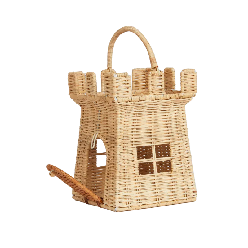 Rattan Castle Bag