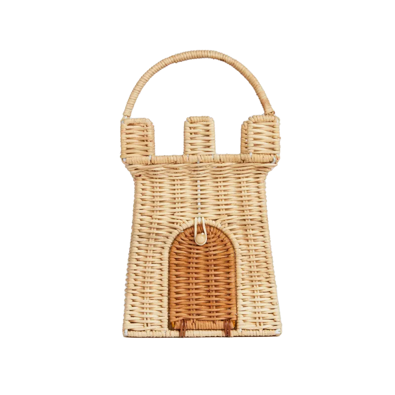 Rattan Castle Bag