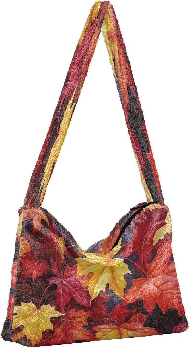 Red Bird Sitting on Branch with Flowers Woman Shoulder Bag, Shoulder Bag 13 Inch, Shoulder Bags for Women