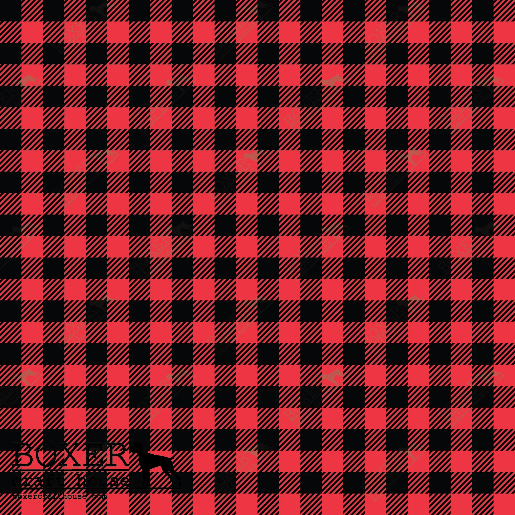 Red - Buffalo Plaid Diagonal 1/4"
