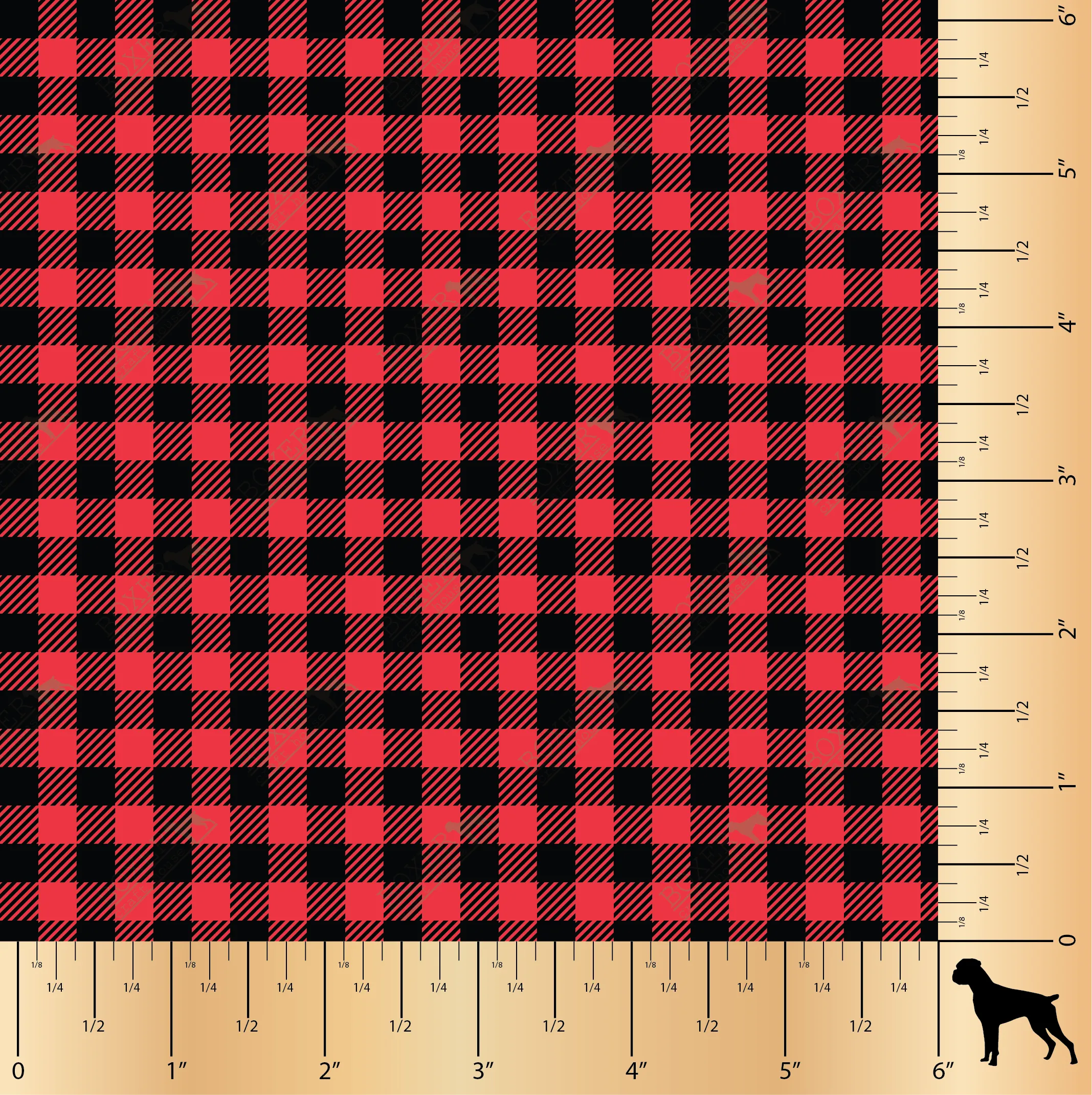 Red - Buffalo Plaid Diagonal 1/4"