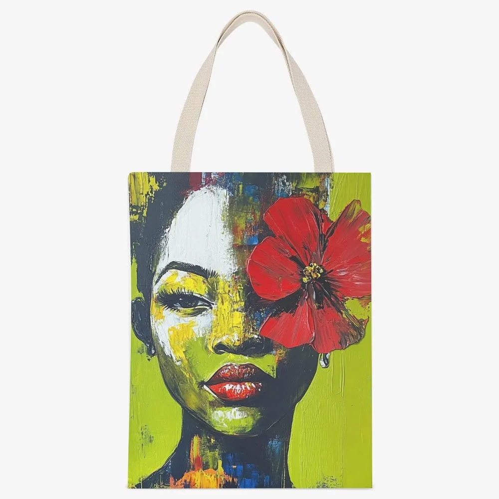 Red Rose Canvas Tote Bag