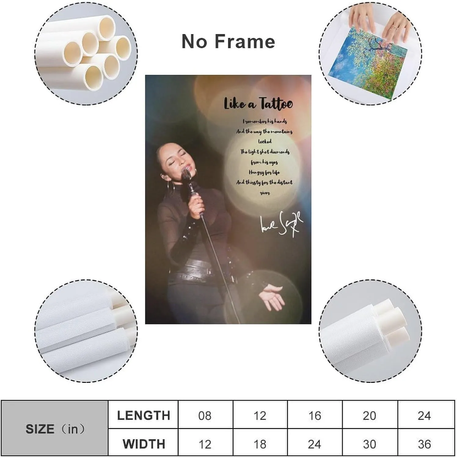 Redamancy Sade Poster Canvas Wall Art For Room Aesthetic And Decor (29) Poster For Bedroom Living Room Bathroom Kitchen Office Decor 20x30inch(50x75cm) Unframe-style