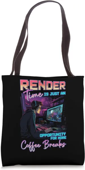 Render Time Video Editor Editing Tote Bag