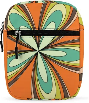 Retro Spring Hippie Flower Power Light Crossbody Bag Small Shoulder Bag Waterproof, Lightweight And Convenient