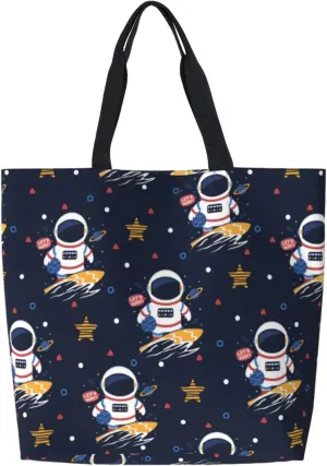 Reusable Grocery bags Big Capacity Shopping Bag Canvas Shoulder Tote Handbag for Women Girls