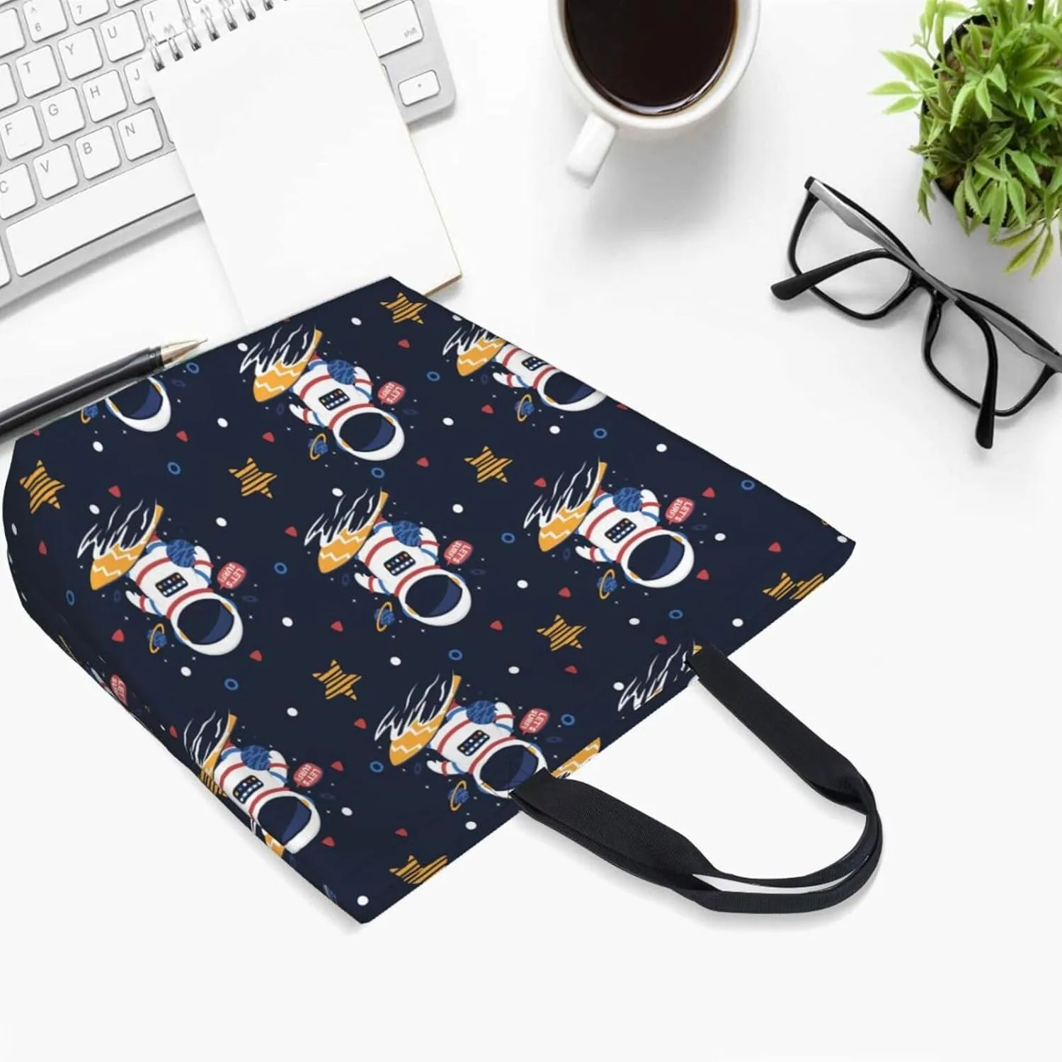 Reusable Grocery bags Big Capacity Shopping Bag Canvas Shoulder Tote Handbag for Women Girls