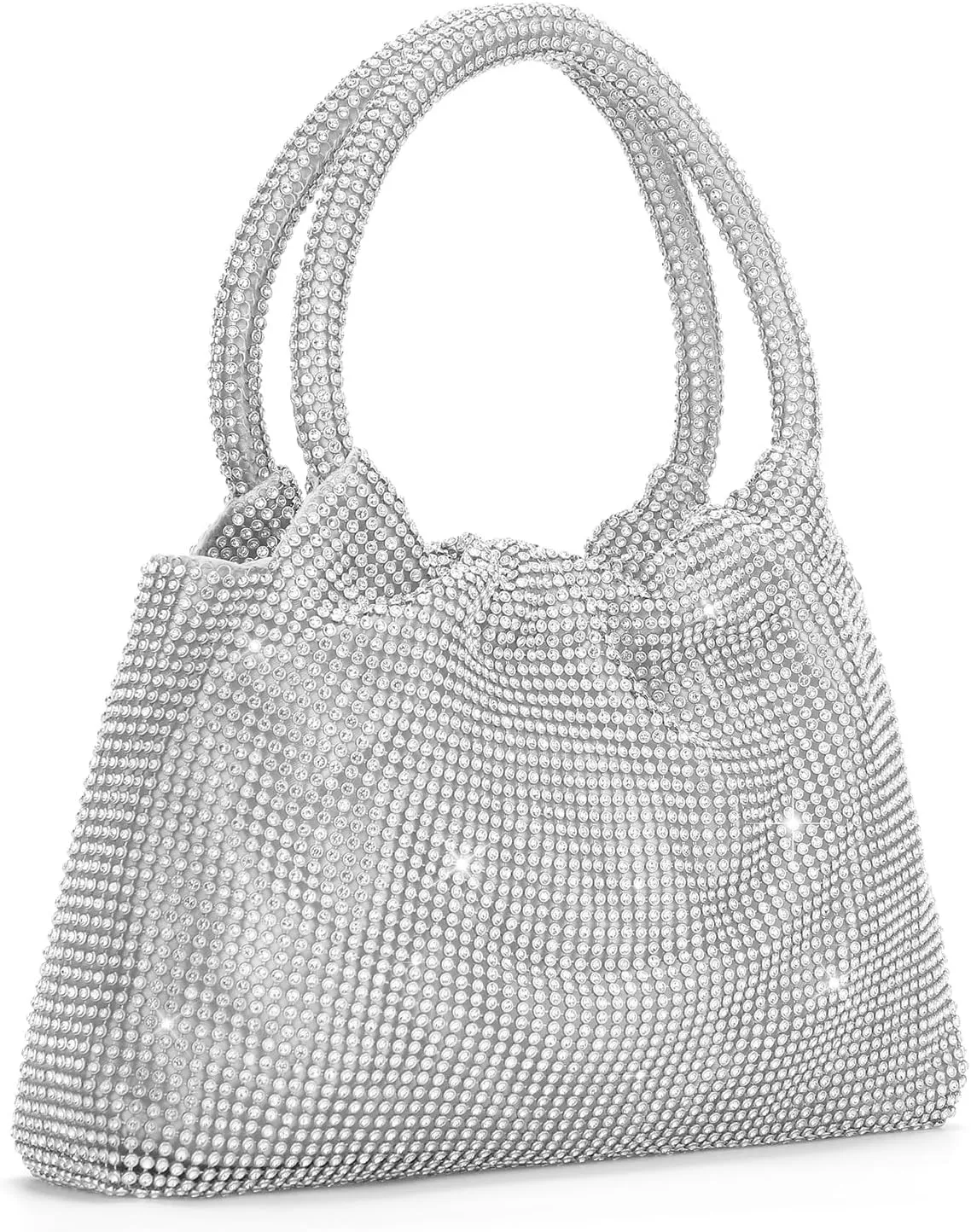 Rhinestone Clutch Purse for Women Top Handle Sparkly Diamond Evening Bag Glitter Mini Handbag for Evening Party