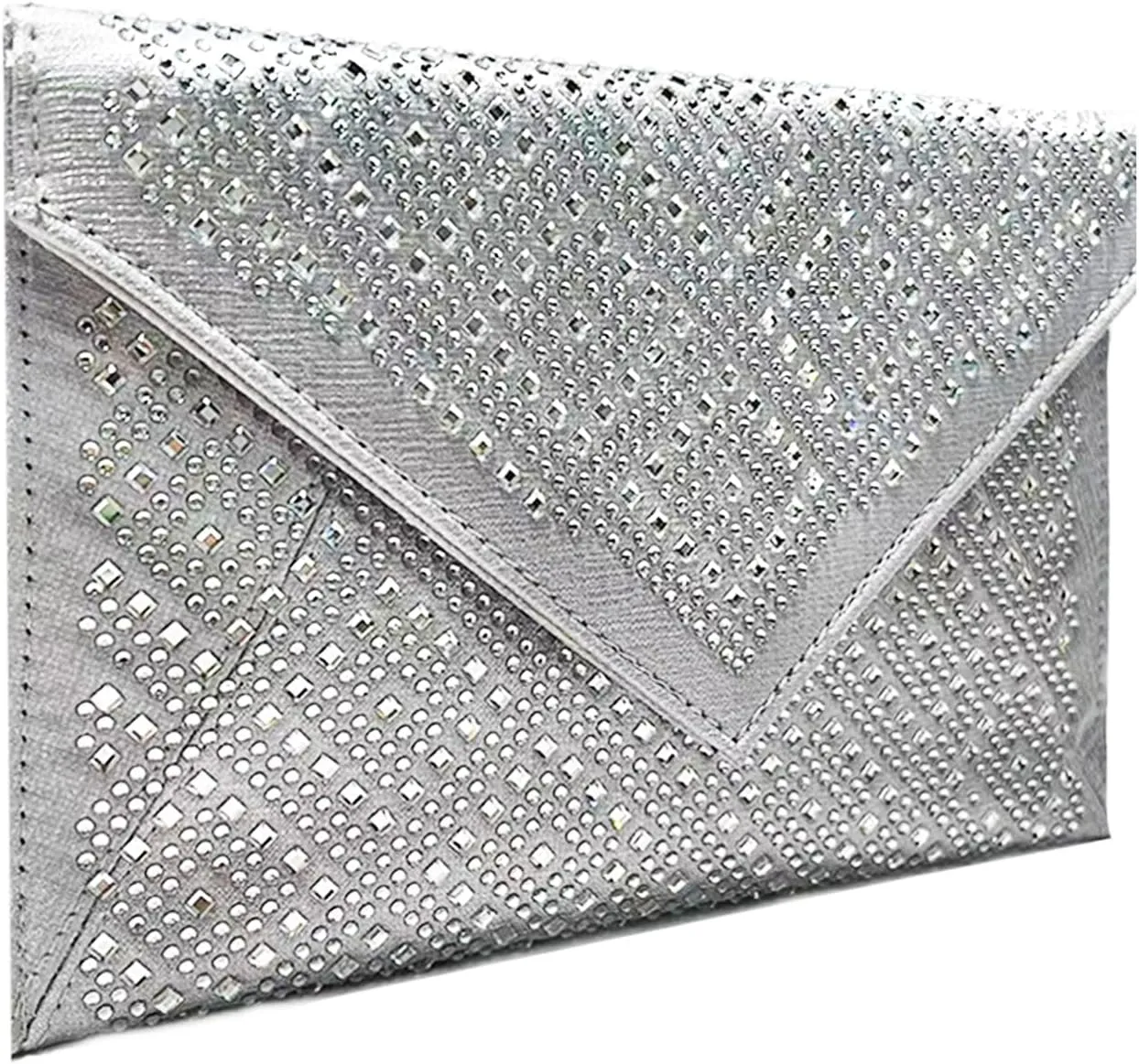 Rhinestone Evening Bag Crystal Bling Purse Sparkly Diamond Clutch Handbag Crossbody Bag for Women Party Club Wedding Prom