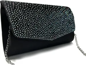Rhinestone Evening Bag Crystal Bling Purse Sparkly Diamond Clutch Handbag Crossbody Bag for Women Party Club Wedding Prom
