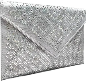 Rhinestone Evening Bag Crystal Bling Purse Sparkly Diamond Clutch Handbag Crossbody Bag for Women Party Club Wedding Prom