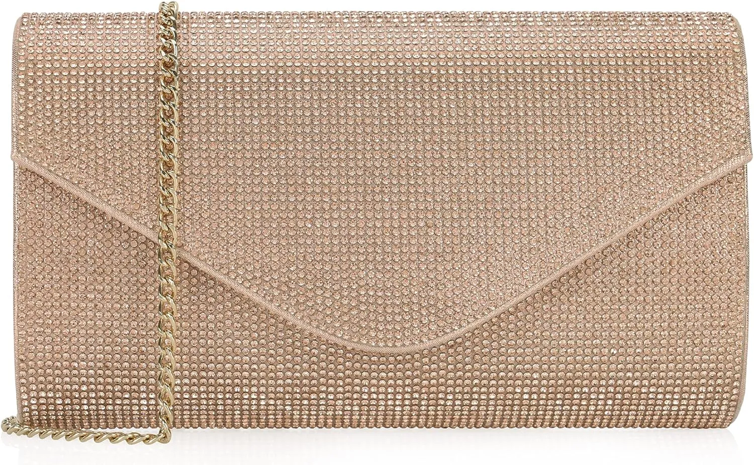 Rhinestone Purse Crystal Clutch for Women Evening Bag Bling Foldover Purse