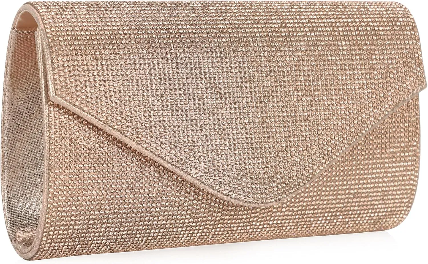 Rhinestone Purse Crystal Clutch for Women Evening Bag Bling Foldover Purse