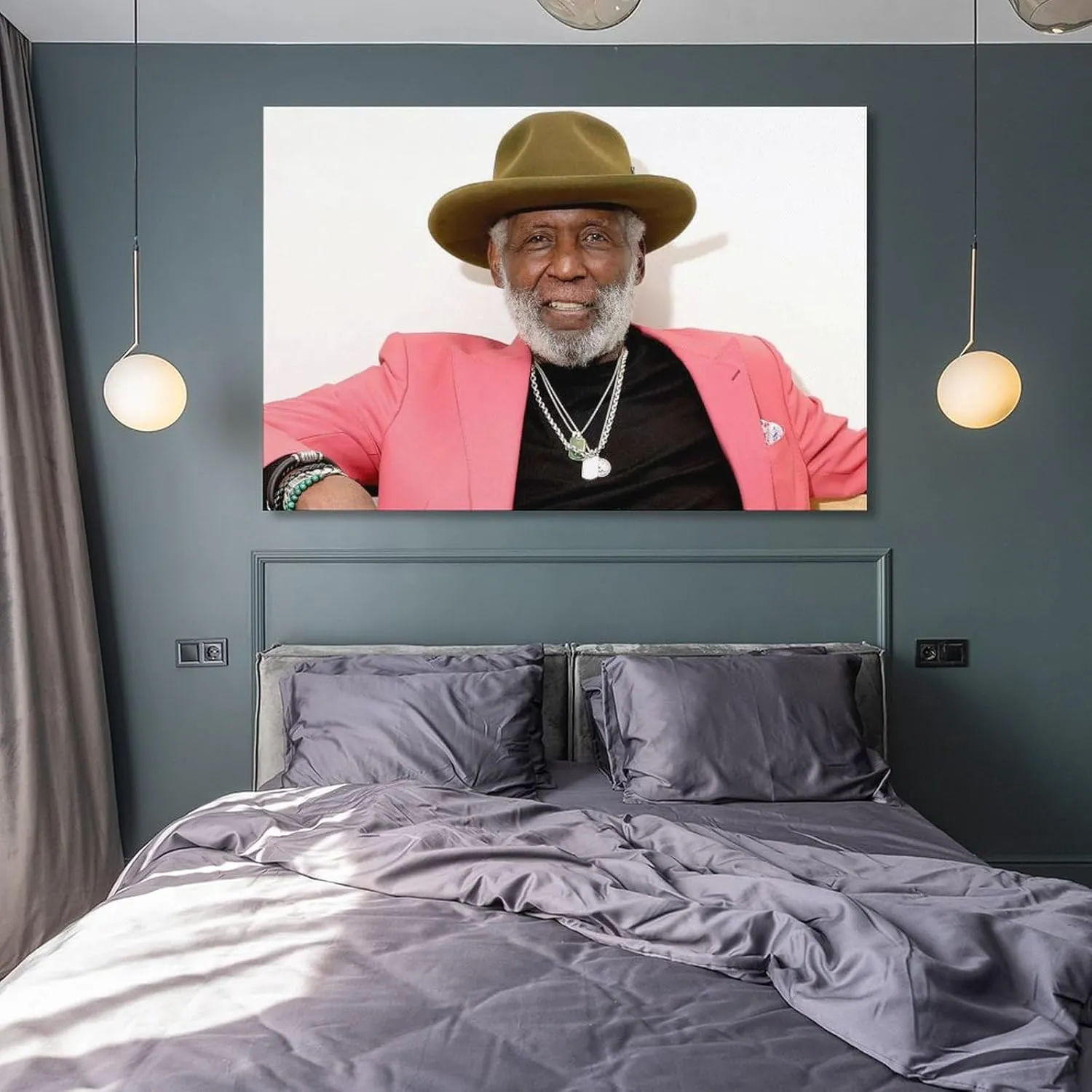 Richard Roundtree Film Cast Poster Poster Cool Artworks Painting Wall Art Canvas Prints Hanging Picture Home Decor Posters Gift Idea 20x30inch(50x75cm)