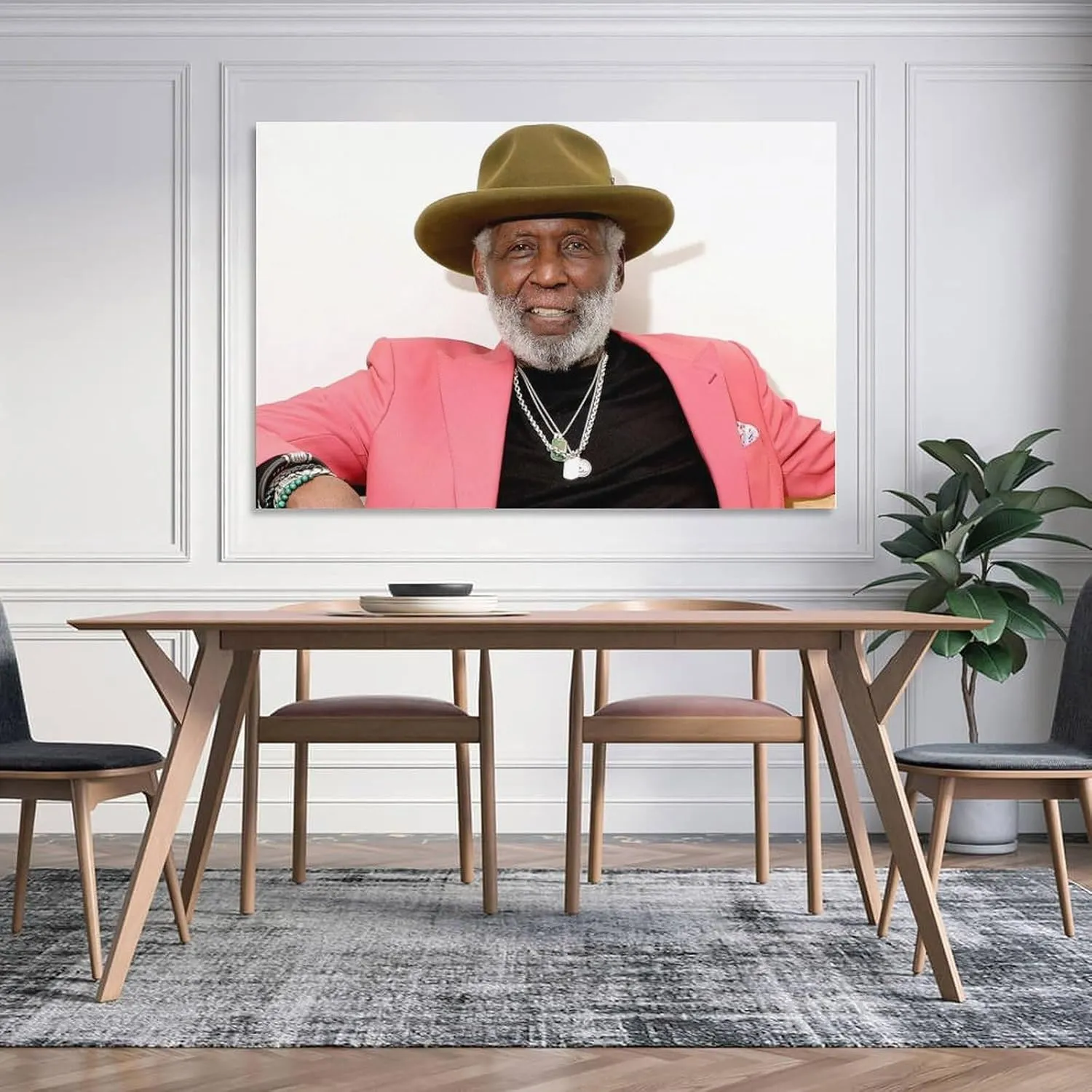 Richard Roundtree Film Cast Poster Poster Cool Artworks Painting Wall Art Canvas Prints Hanging Picture Home Decor Posters Gift Idea 20x30inch(50x75cm)