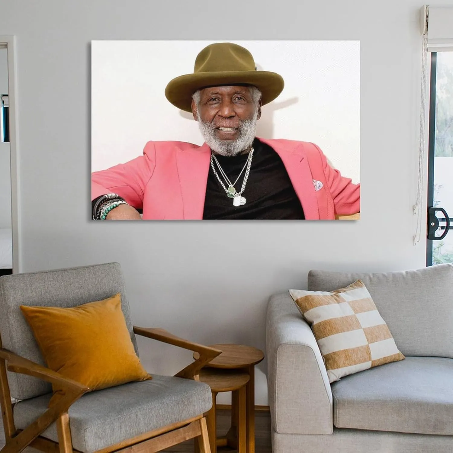 Richard Roundtree Film Cast Poster Poster Cool Artworks Painting Wall Art Canvas Prints Hanging Picture Home Decor Posters Gift Idea 20x30inch(50x75cm)