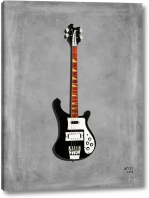 Rickenbacker 4001 1979 by Mark Rogan - 18" x 24" Canvas Art Print Gallery Wrapped - Ready to Hang