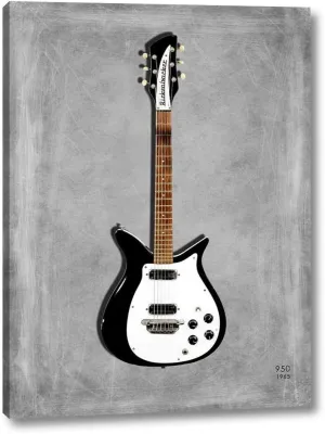 Rickenbacker 950 1965 by Mark Rogan - 12" x 16" Canvas Art Print Gallery Wrapped - Ready to Hang
