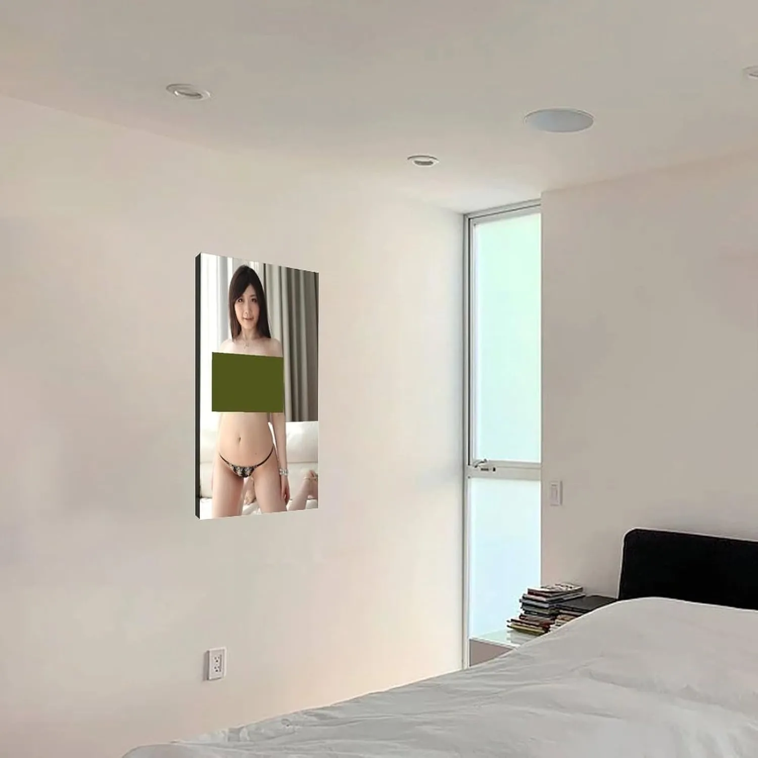 Rie Tachikawa Art Sexy Portrait Poster75Wall Poster Art Canvas Print Living Room Office Bedroom Aesthetic Poster12x18inch(30x45cm) Frame-style