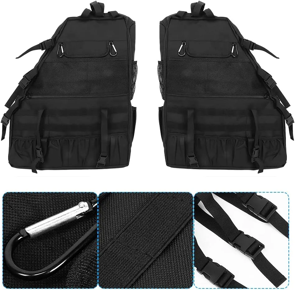 Roll Storage Bag Multifunctional Tool Holder Fits for 2 4 Door 2007 20162pcs Perfectly 2005 2011 Perfectly 2005 2011 Decorative Panel Trim Improve Car Giving Fit LHD Factory SPE (#1)