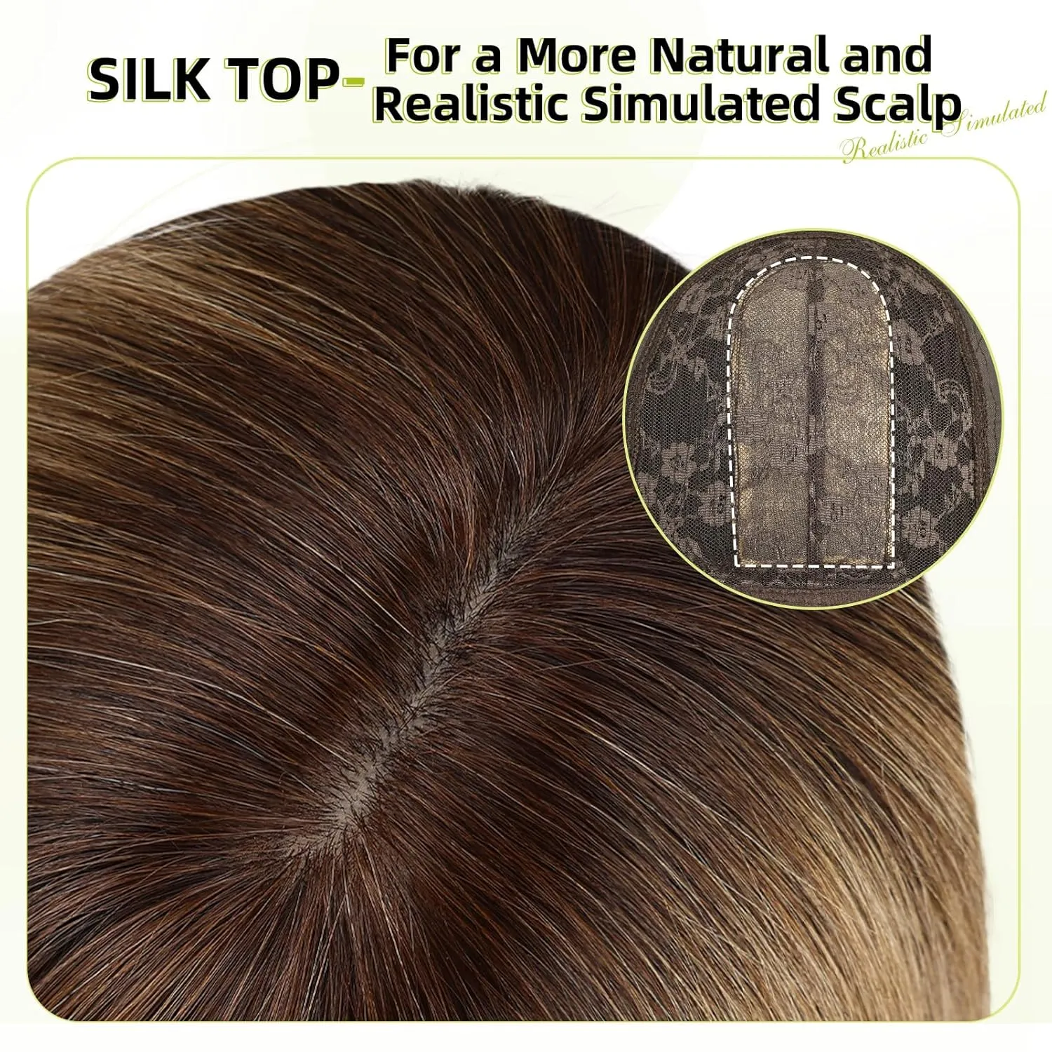 RSY Ombre Ash Blonde Bob Wigs for Women, Shoulder Length Human Hair Wig with Bangs