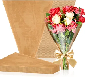 Sabary 100 Pcs Flower Bouquet Wrapping Paper Flower Rose Sleeves Bulk Floral Bags for Valentine‘s Day Bridal Shower Wedding Anniversary Birthday Mother's Day(15.8 x 13.8)