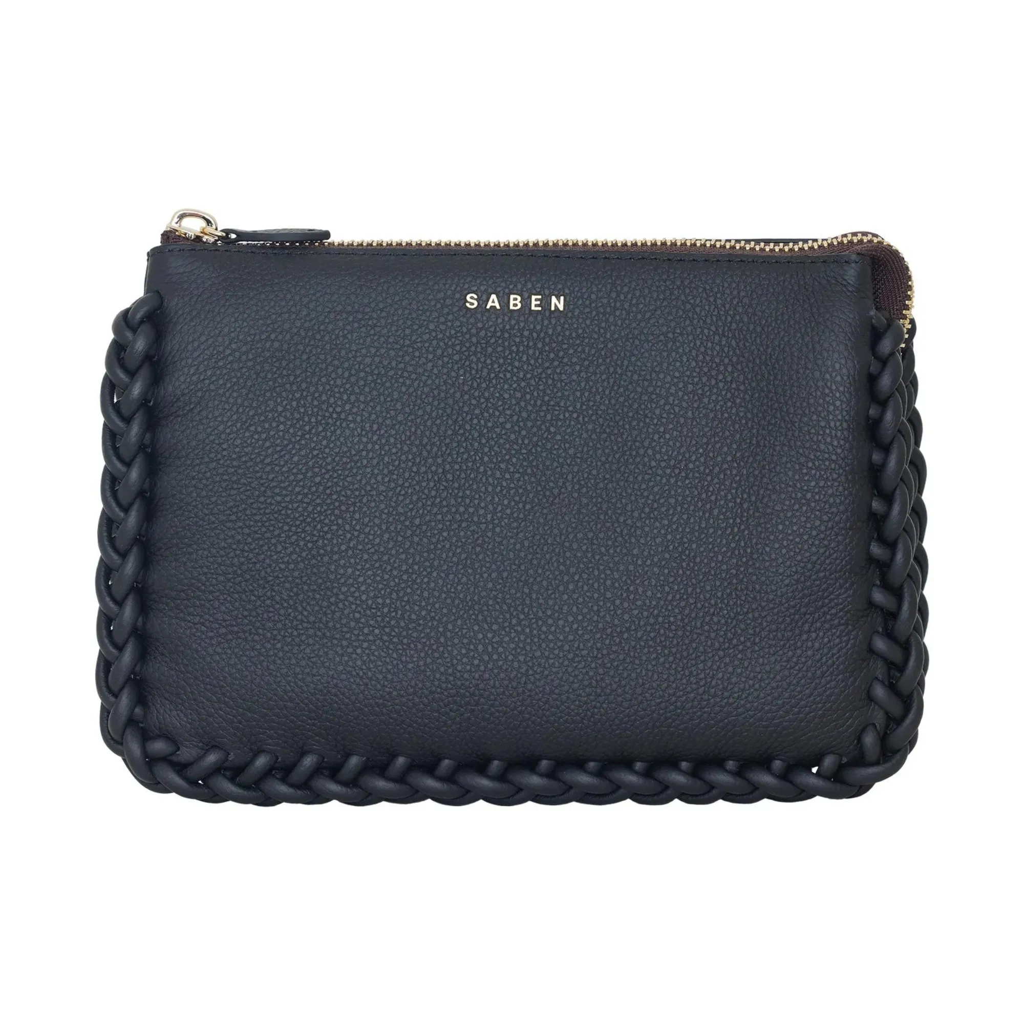 Saben - Tilly's Big Sis Crossbody - Black Plait Edge