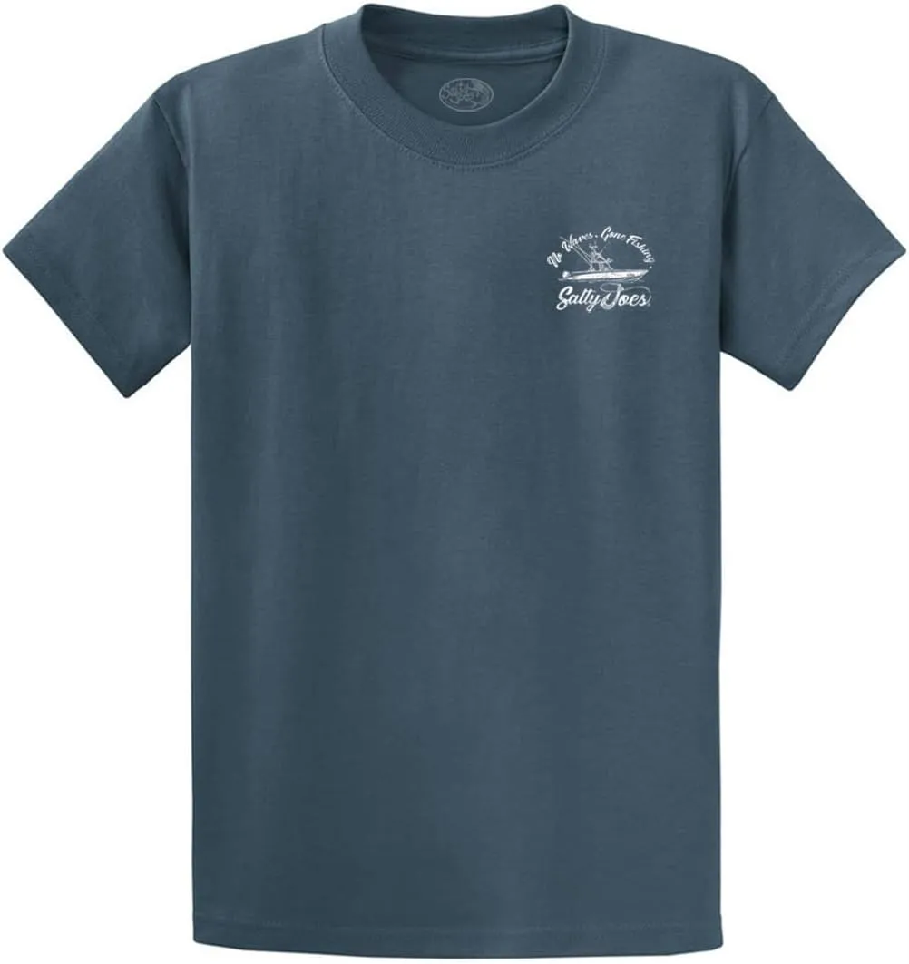 SALTY JOES Mens Graphic Logo Heavyweight Cotton T-Shirts in Regular, Big and Tall