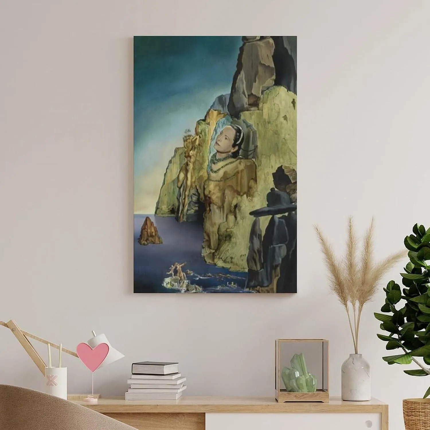 Salvador Dali Poster Portrait of The Princess Arthchild Gourielli Helena Rubinstein (1943) Canvas Wall Art Poster Decorative Bedroom Modern Home Print Picture Artworks Posters 16x24inch(40x60cm)