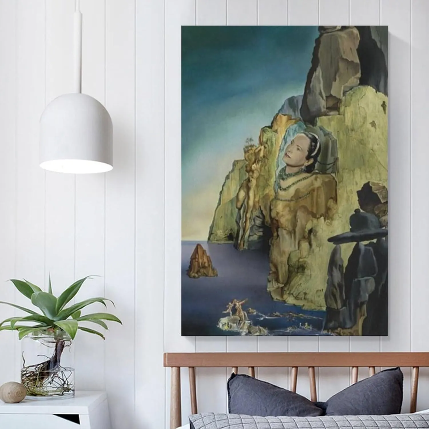 Salvador Dali Poster Portrait of The Princess Arthchild Gourielli Helena Rubinstein (1943) Canvas Wall Art Poster Decorative Bedroom Modern Home Print Picture Artworks Posters 16x24inch(40x60cm)
