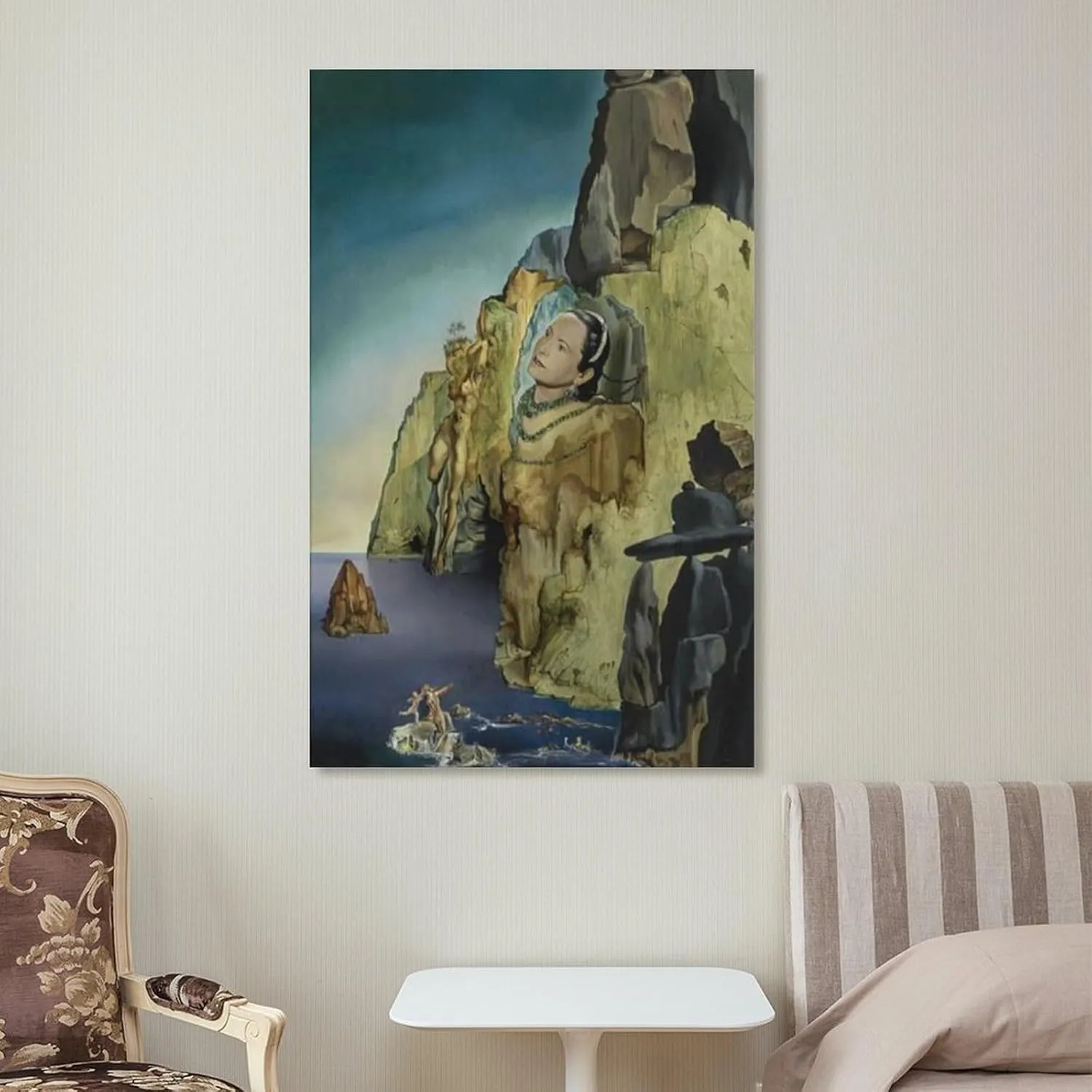 Salvador Dali Poster Portrait of The Princess Arthchild Gourielli Helena Rubinstein (1943) Canvas Wall Art Poster Decorative Bedroom Modern Home Print Picture Artworks Posters 16x24inch(40x60cm)