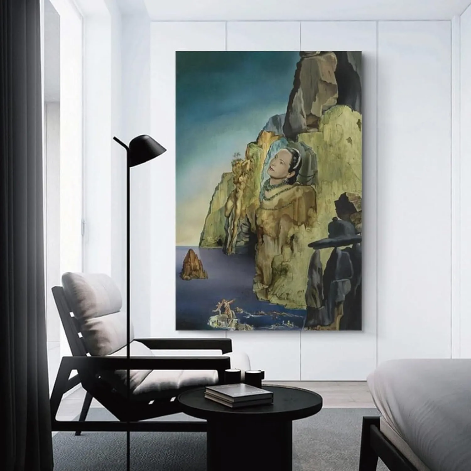 Salvador Dali Poster Portrait of The Princess Arthchild Gourielli Helena Rubinstein (1943) Canvas Wall Art Poster Decorative Bedroom Modern Home Print Picture Artworks Posters 16x24inch(40x60cm)