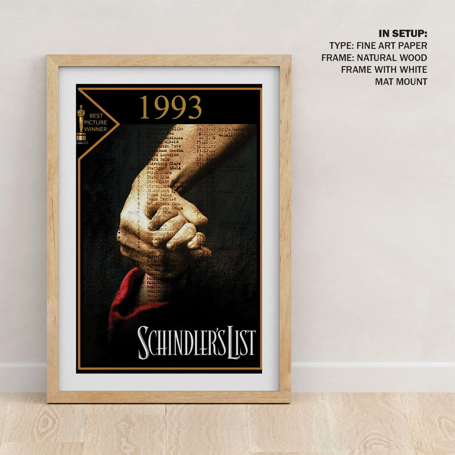 Schindler's List (1993) Movie Poster Art
