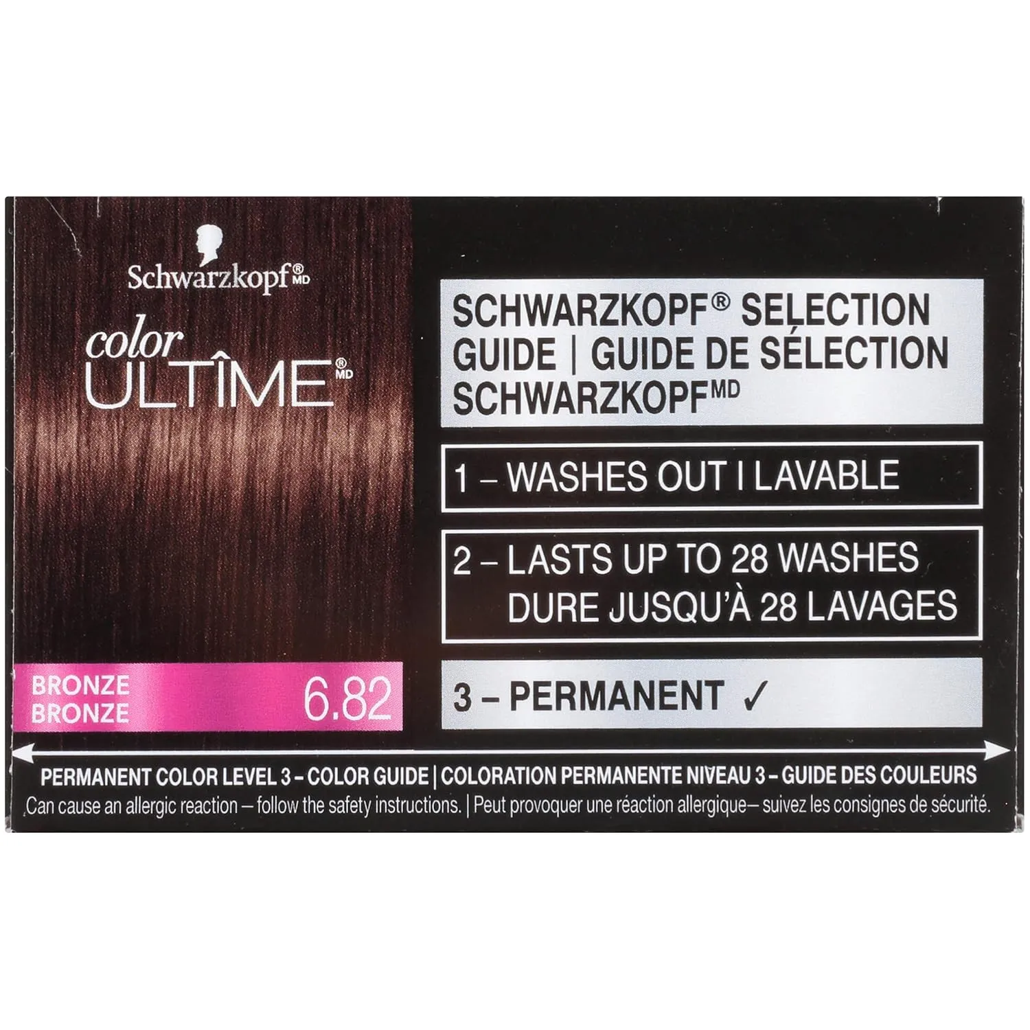 Schwarzkopf Color Ultime Permanent Hair Color Cream, 6.82 Bronze