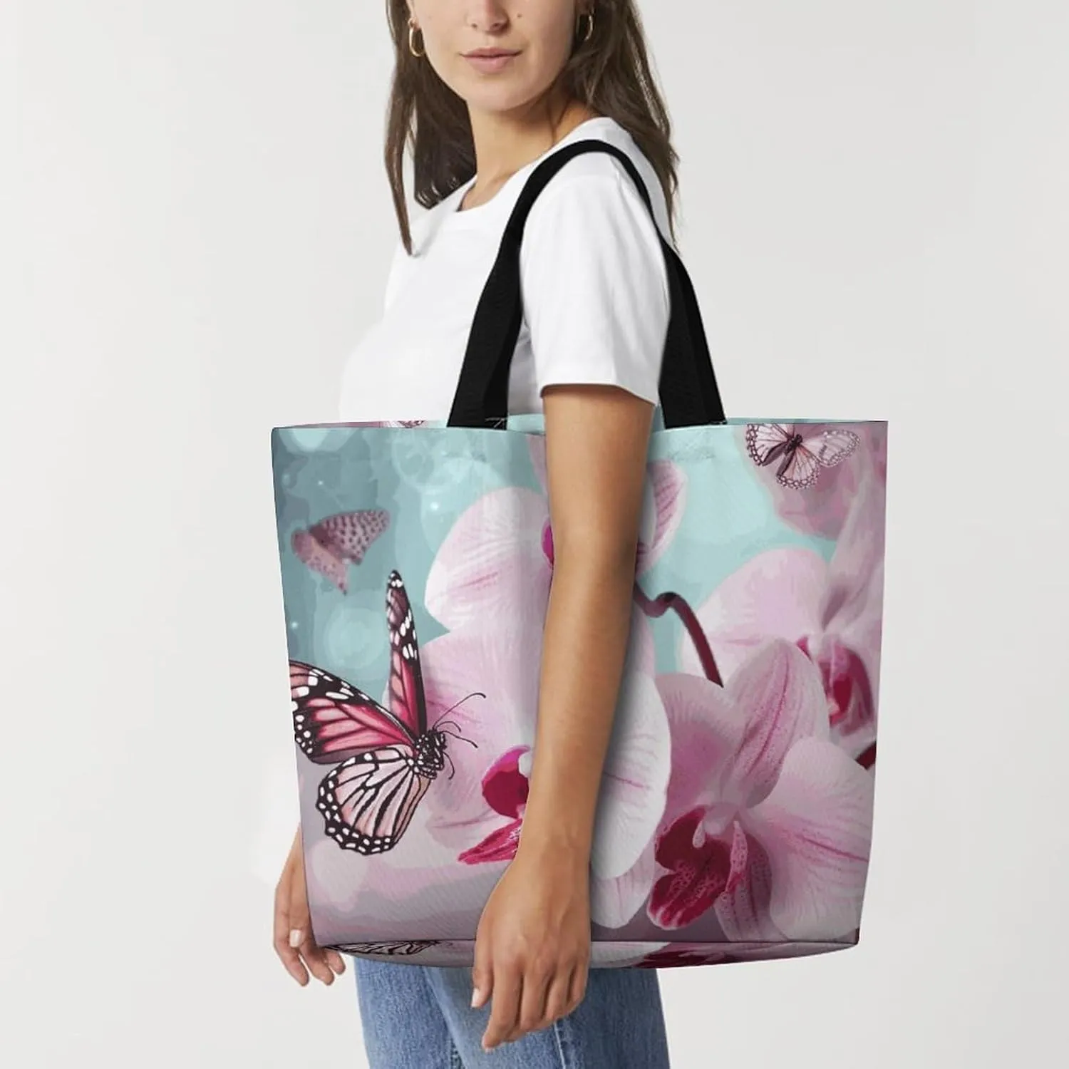 Sea Animals Stingrays Tote Bag for Women Reusable Grocery Shoulder Bag Shopping Bags for Travel, Groceries