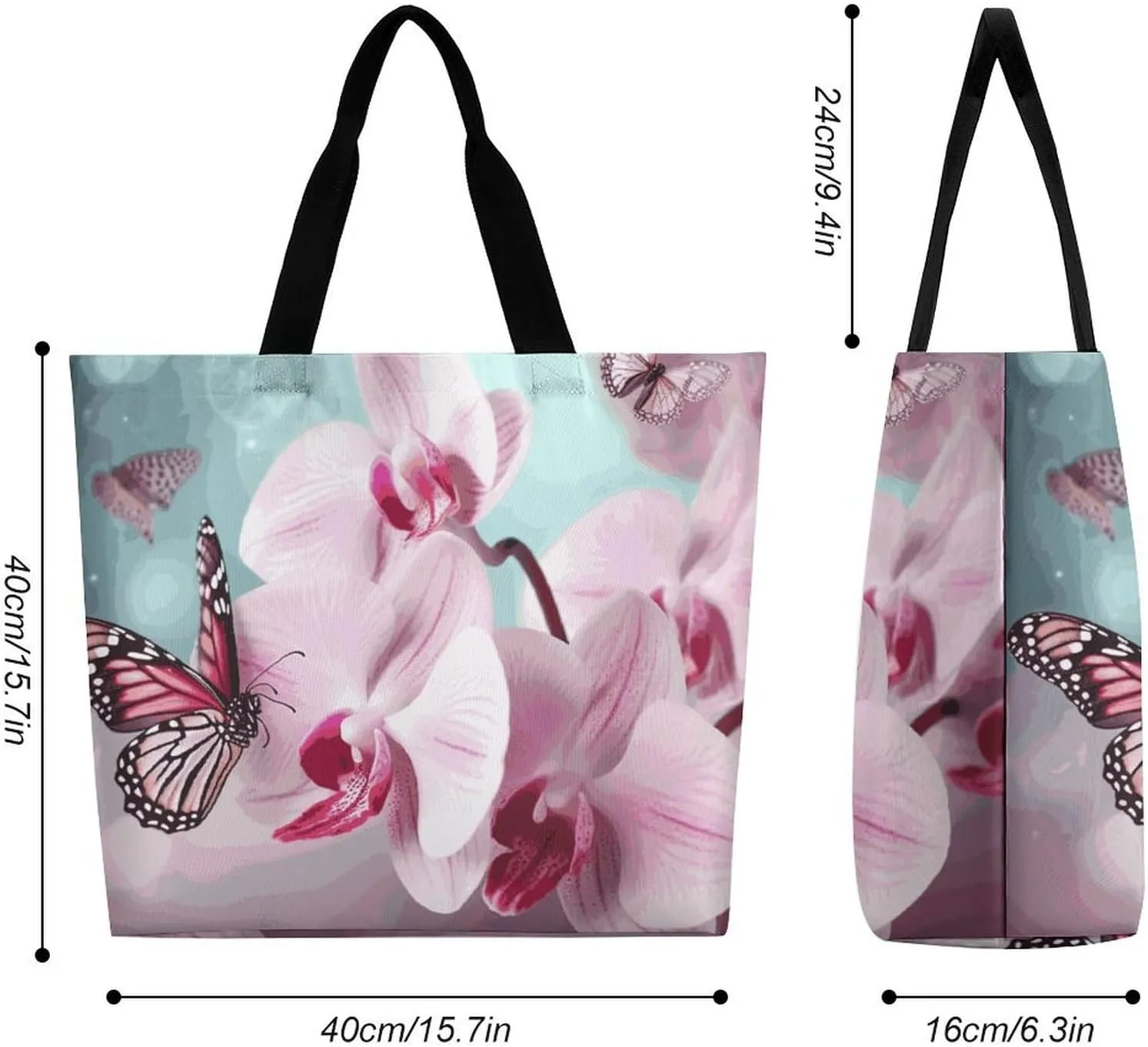 Sea Animals Stingrays Tote Bag for Women Reusable Grocery Shoulder Bag Shopping Bags for Travel, Groceries