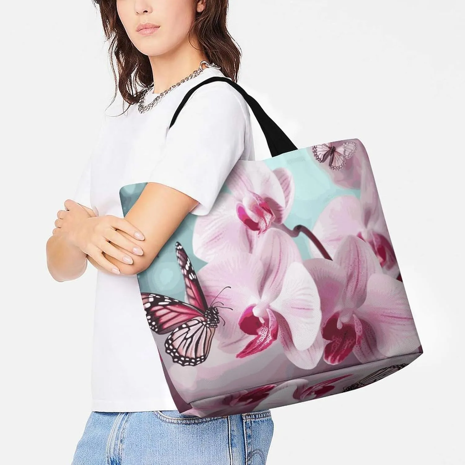 Sea Animals Stingrays Tote Bag for Women Reusable Grocery Shoulder Bag Shopping Bags for Travel, Groceries