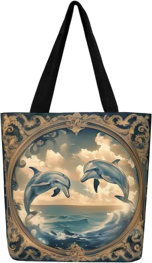 Sea Turtle Canvas Tote Bag