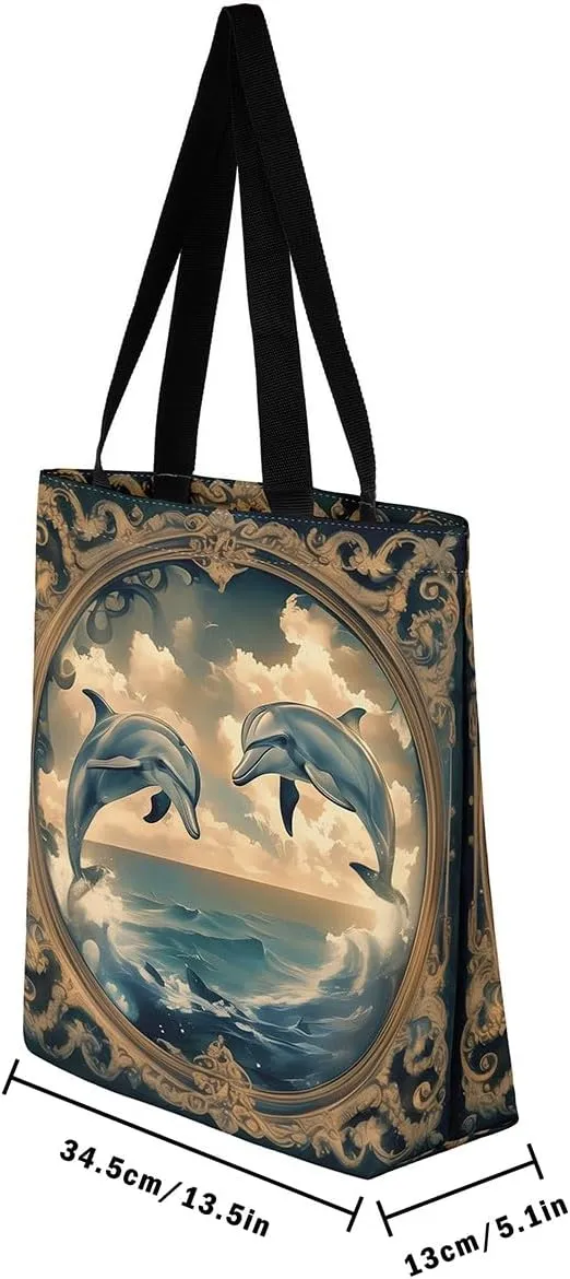 Sea Turtle Canvas Tote Bag
