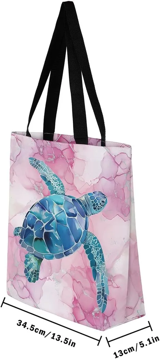 Sea Turtle Canvas Tote Bag