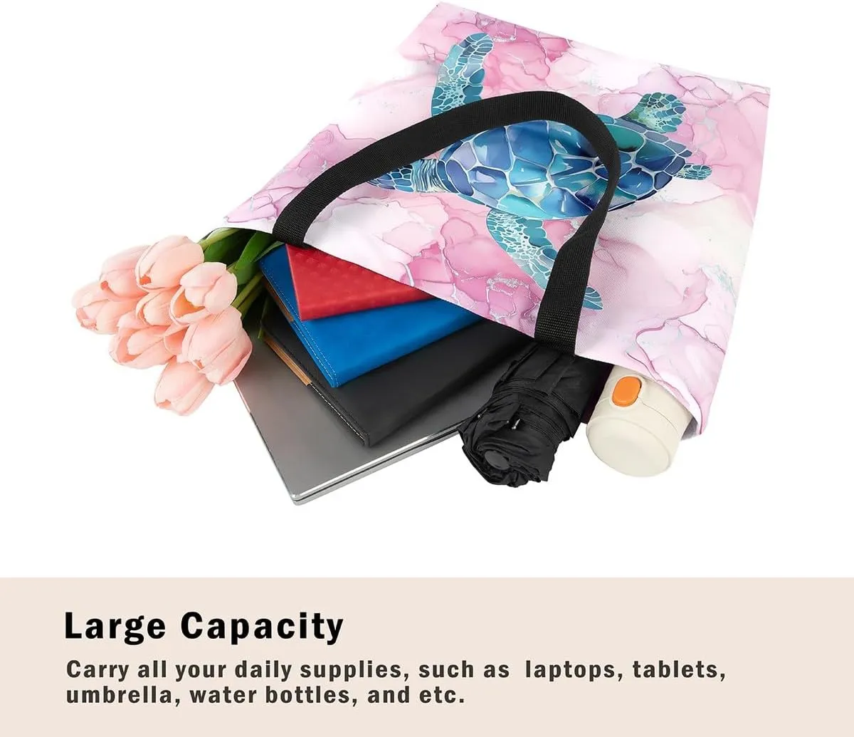 Sea Turtle Canvas Tote Bag