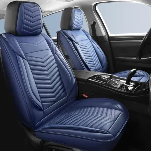 Seat Covers,Breathable Car Seat Covers Front Seats,Waterproof Car Seat Covers,Universal Anti-Slip Car Seat Protector for Most Cars SUV Truck Sedan(Style1,2 PCS Front Seat,Blue)