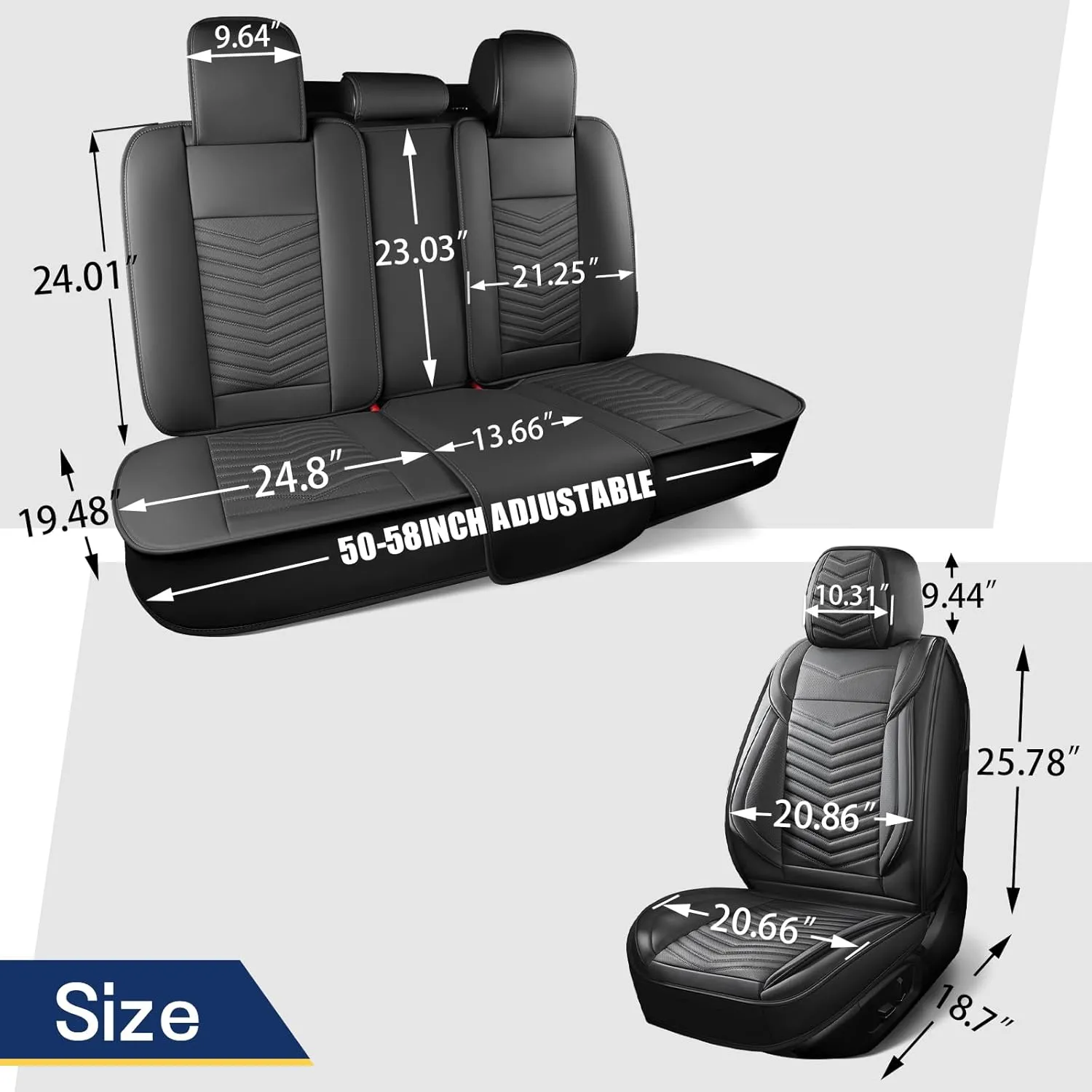 Seat Covers,Breathable Car Seat Covers Front Seats,Waterproof Car Seat Covers,Universal Anti-Slip Driver Seat Cover for Cars SUV Pick-up Truck(Style1,2 PCS Front Seat,Red)