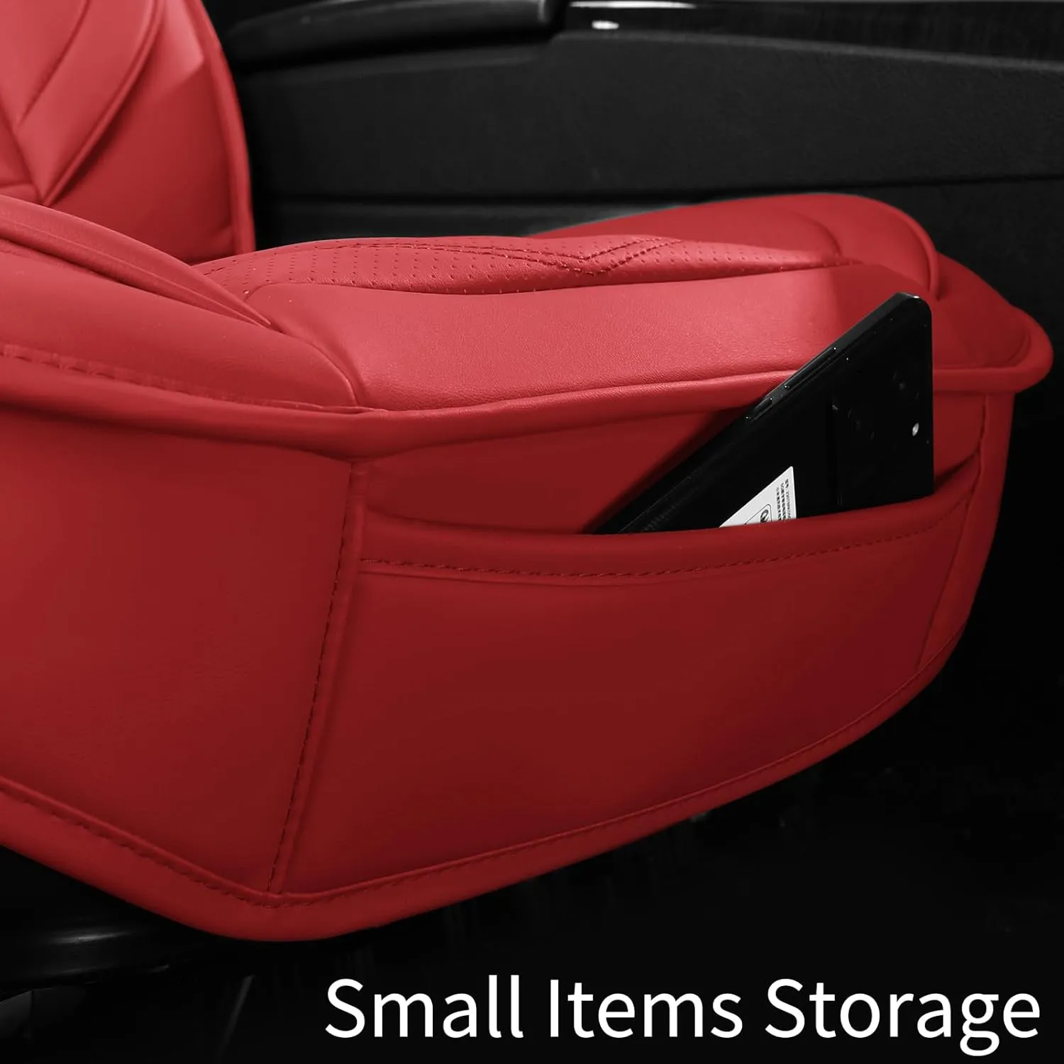 Seat Covers,Breathable Car Seat Covers Front Seats,Waterproof Car Seat Covers,Universal Anti-Slip Driver Seat Cover for Cars SUV Pick-up Truck(Style1,2 PCS Front Seat,Red)