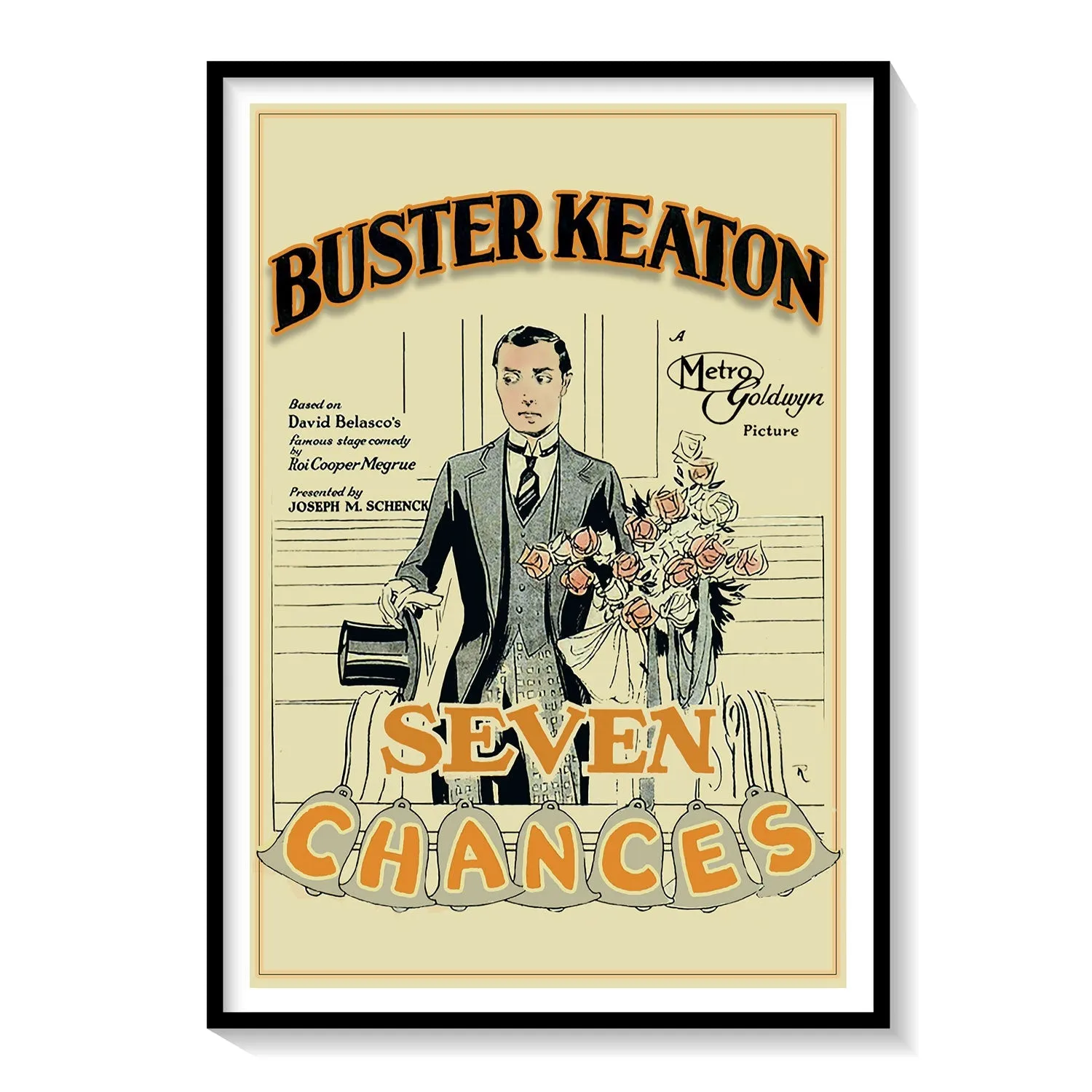 Seven Chances (1925) Movie Poster Art