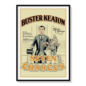Seven Chances (1925) Movie Poster Art