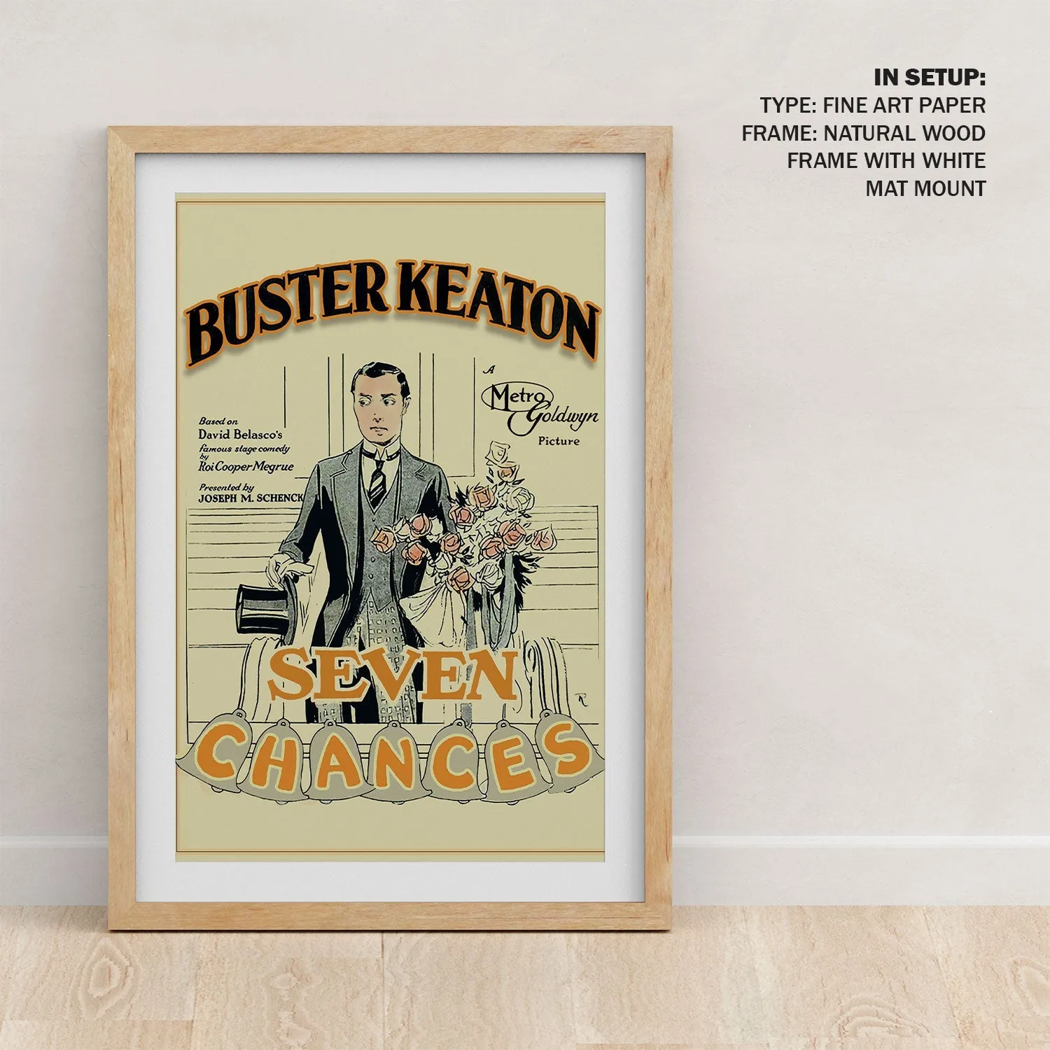 Seven Chances (1925) Movie Poster Art