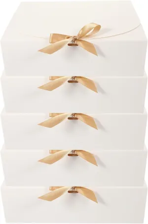 SEWOART 5pcs Candy Boxes Party Favors Elegant Butterfly Knot Box for Wedding Sweets