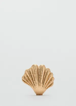 Shell design clutch bag